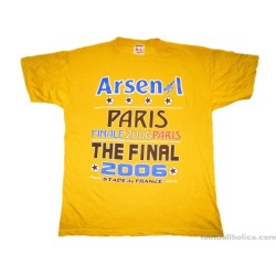 2006 Arsenal 'Champions League Final' Road To Paris T-Shirt