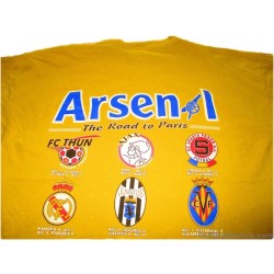 2006 Arsenal 'Champions League Final' Road To Paris T-Shirt