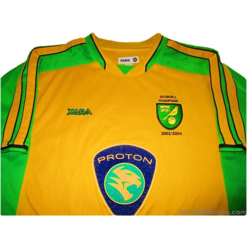 2003-05 Norwich City 'Division 1 Champions' Home Shirt