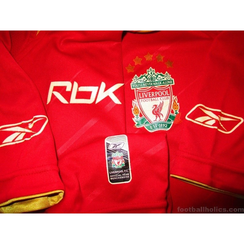 2005-2006 Liverpool Home CL Retro Shirt