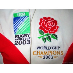2003 England Rugby 'World Cup Champions' Home Shirt