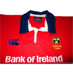 2002-03 Munster Rugby Pro Home Shirt