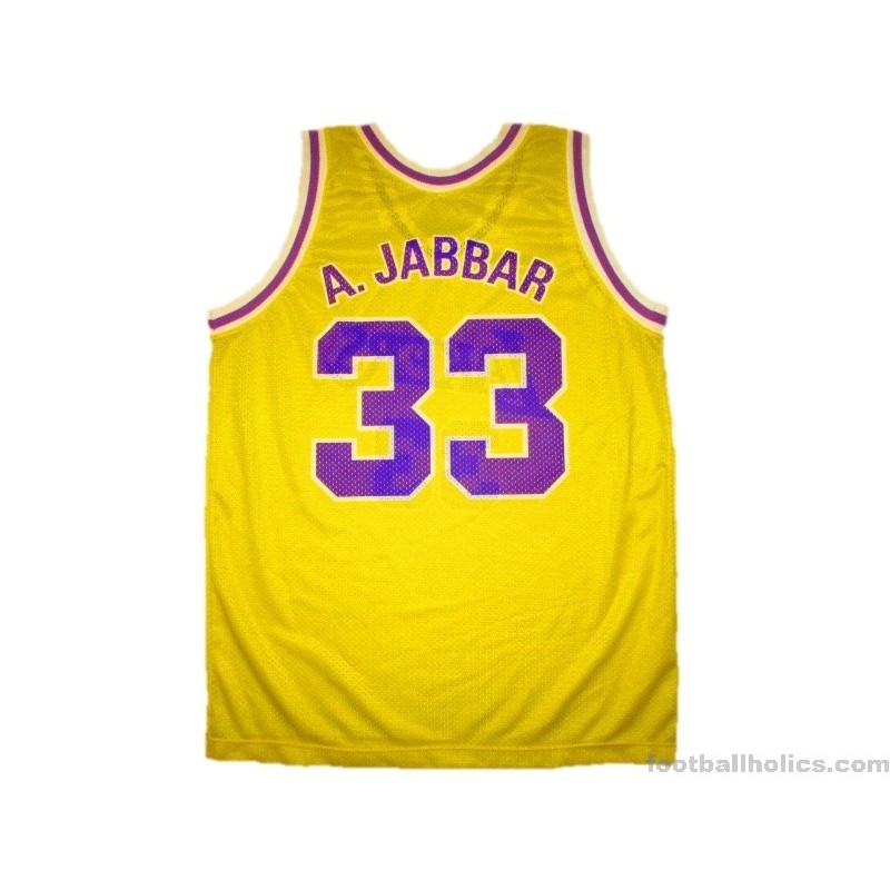 1975-89 Los Angeles Lakers Abdul-Jabbar 33 Home Jersey