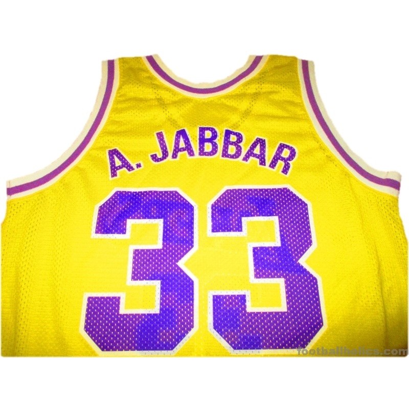 1975-89 Los Angeles Lakers Abdul-Jabbar 33 Home Jersey