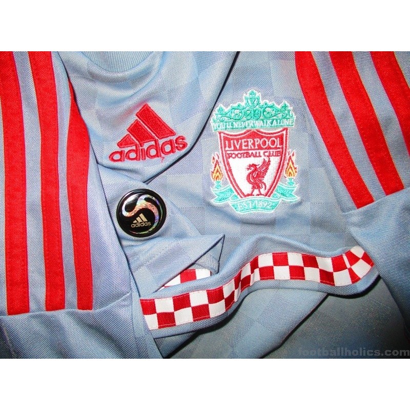 Liverpool FC - Adult Retro Candy Away Shirt - Grey - Polyester