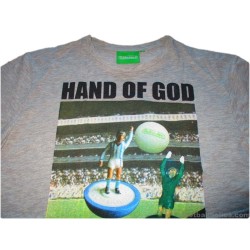 1986 Diego Maradona 'Hand Of God' Retro Subbuteo T-Shirt