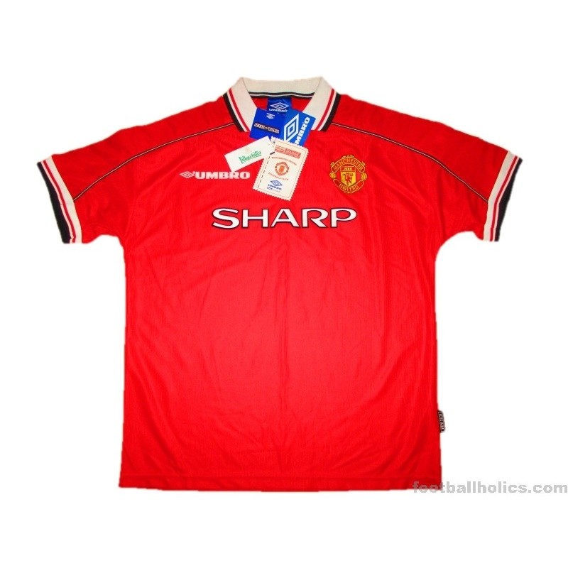 Manchester United Umbro Football Shirt 1998 - 2000 Home Red Size XS Va –  Greatest Hits