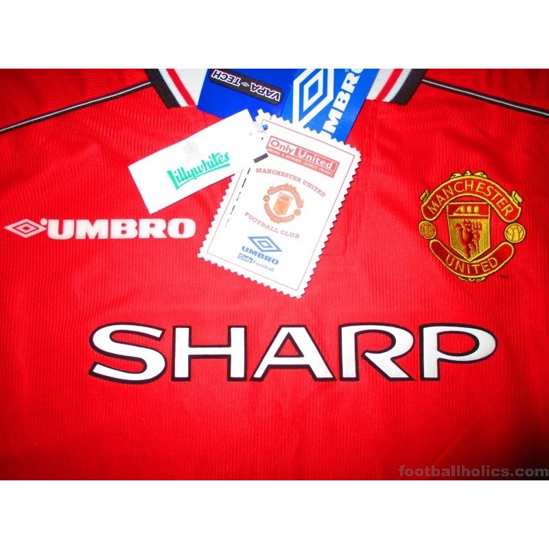 Manchester United Umbro Football Shirt 1998 - 2000 Home Red Size XS Va –  Greatest Hits