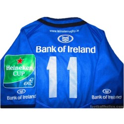 2014 Leinster Rugby Match Worn Heineken Cup Shirt v Ospreys Luke Fitzgerald #11