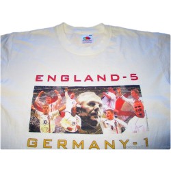 2001 England 'Germany 1 England 5' T-Shirt