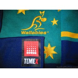 2000-01 Australia Rugby Player Issue Training Temex Shirt