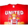 2008 Manchester United '10 Times Premier League Champions' T-Shirt
