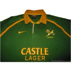 2001-03 South Africa Rugby Pro Home Shirt