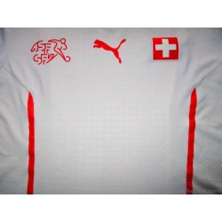 2014-15 Switzerland Player Issue Away Shirt