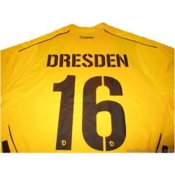 2009-10 Dynamo Dresden Home Shirt Match Issue #16