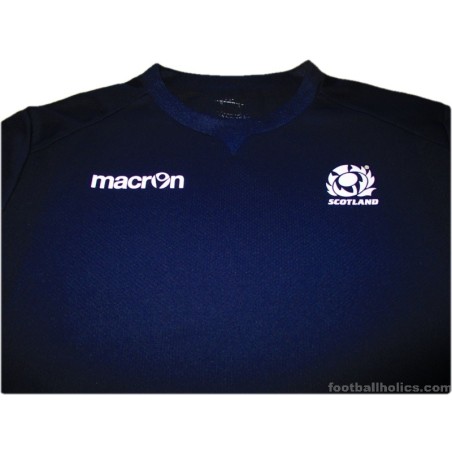 2013-14 Scotland Rugby Macron Training Shirt