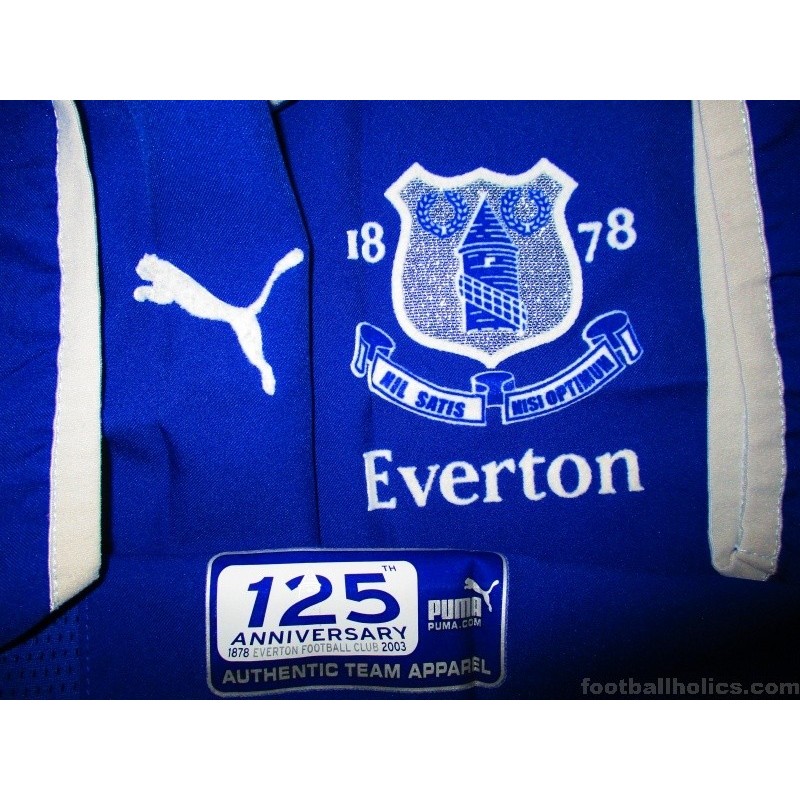 Everton 125th sales anniversary kit