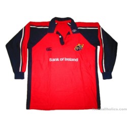 2003-04 Munster Rugby Pro Home L/S Shirt