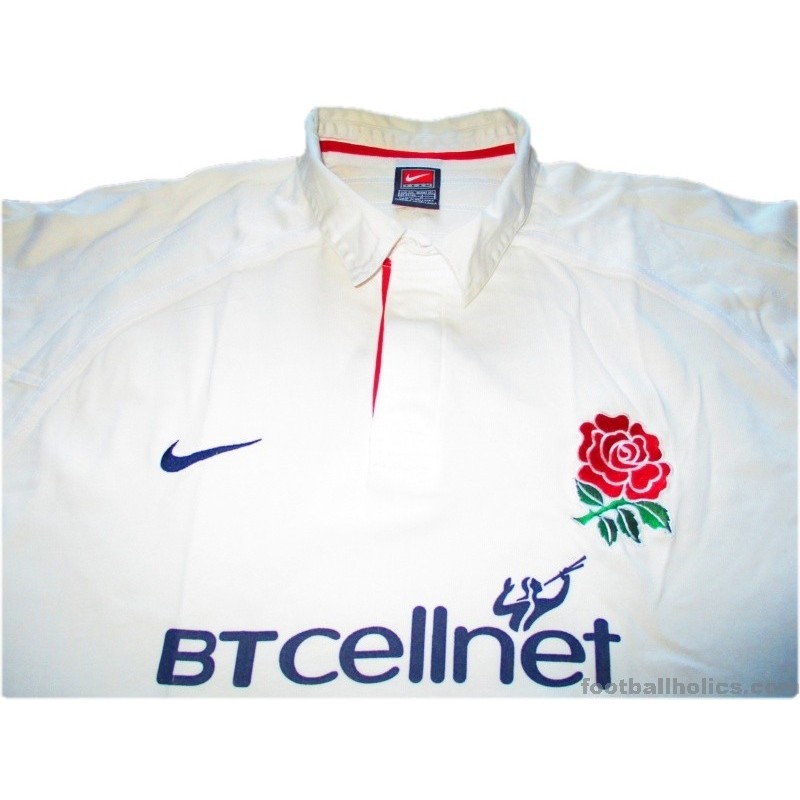 1999-01 England Rugby Pro Home L/S Shirt