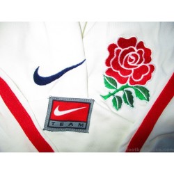 1999-01 England Rugby Pro Home L/S Shirt