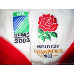 2003 England Rugby 'World Cup Champions' Home L/S Shirt