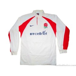 2001-02 England Rugby Pro Home L/S Shirt