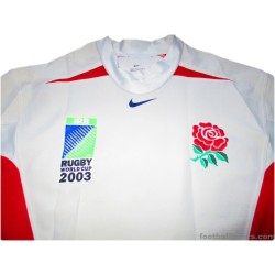 2003 England Rugby 'World Cup' Pro Home Shirt