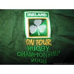 2008 Ireland Rugby Championship On Tour Shirt