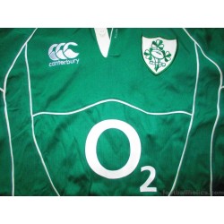 2007-09 Ireland Rugby Cotton Home L/S Shirt