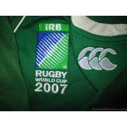2007 Ireland Rugby 'World Cup' Pro Home Shirt