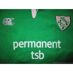 2002-04 Ireland Rugby Pro Home L/S Shirt