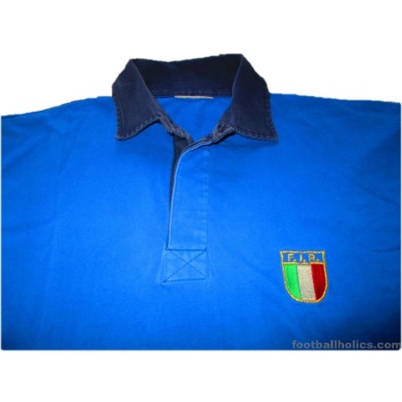 1991-94 Italy Rugby Pro Home L/S Shirt
