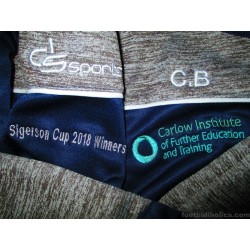 2018 Carlow Institute GAA (Institiúid Ceatharlach) 'Sigerson Cup Winners' Player Issue 'CB' Training Top