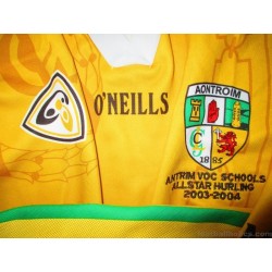 2003-04 Antrim GAA (Aontroim) 'Vocational Schools Hurling All Stars' Player Issue Home Jersey