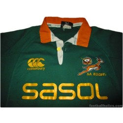 2005-07 South Africa Rugby Pro Home Shirt