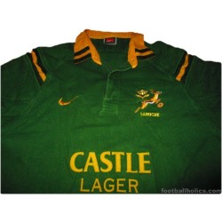 2000-01 South Africa Rugby Pro Home L/S Shirt