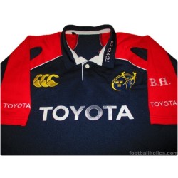 2006-07 Munster Rugby Training Shirt Player Issue 'B.H.' (Billy Holland)