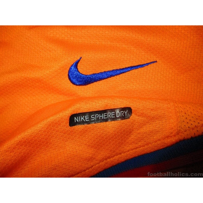 FC Barcelona jersey 2006-08 Ronaldinho 10 Football Soccer Nike Orange xl