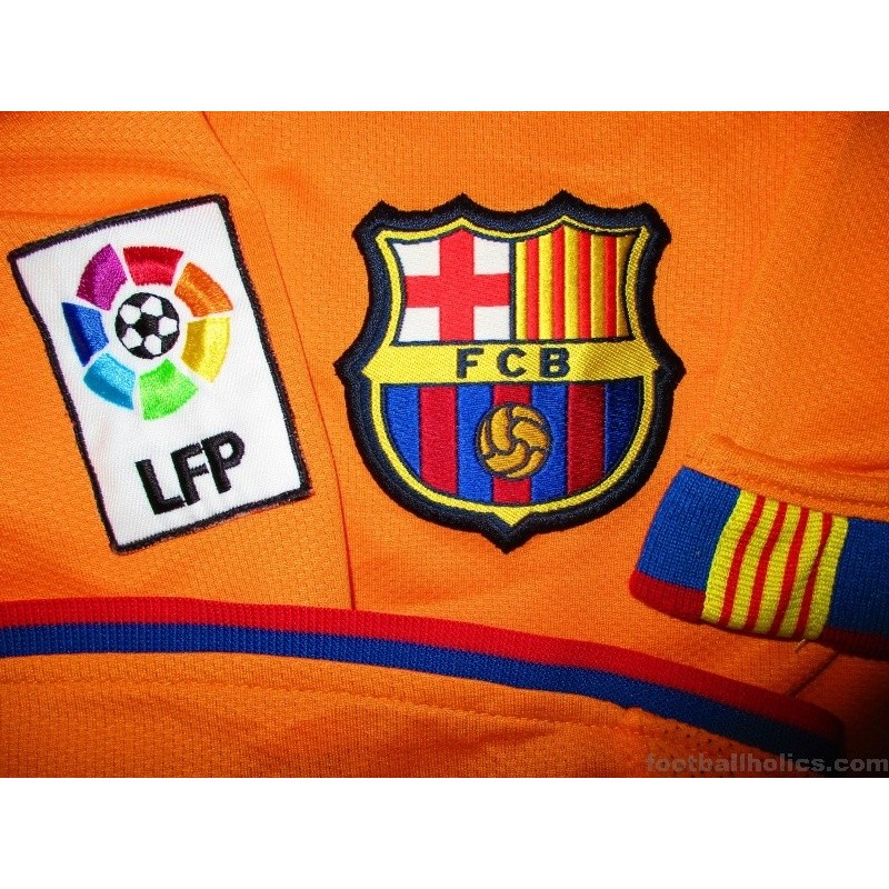 FC Barcelona jersey 2006-08 Ronaldinho 10 Football Soccer Nike Orange xl