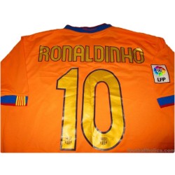 2006-08 Barcelona Away Shirt Ronaldinho #10
