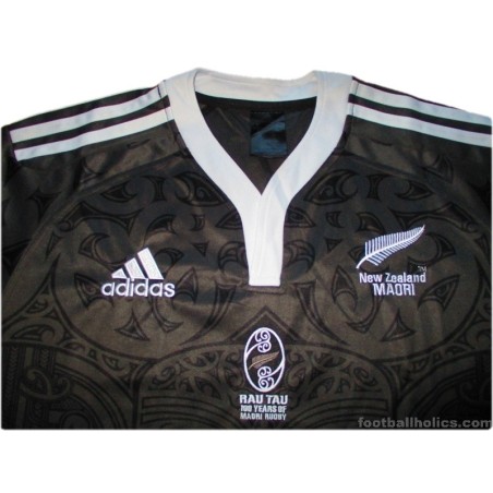 2010 Māori All Blacks 'Rau Tau 100 Years of Maori Rugby' Pro Home Shirt