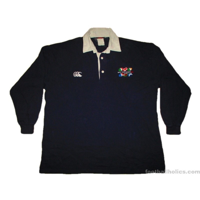 Super rare Canterbury of new Zealand color block rugby shirt