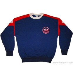 1980s Adidas Vintage 'Trefoil' Navy Sweatshirt