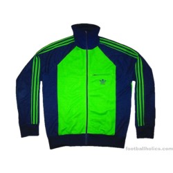 1980s Adidas Ventex 'Trefoil' Green Tracksuit Top
