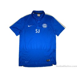 2016-17 Peterborough Nike Training Polo Shirt Staff Worn 'SJ'