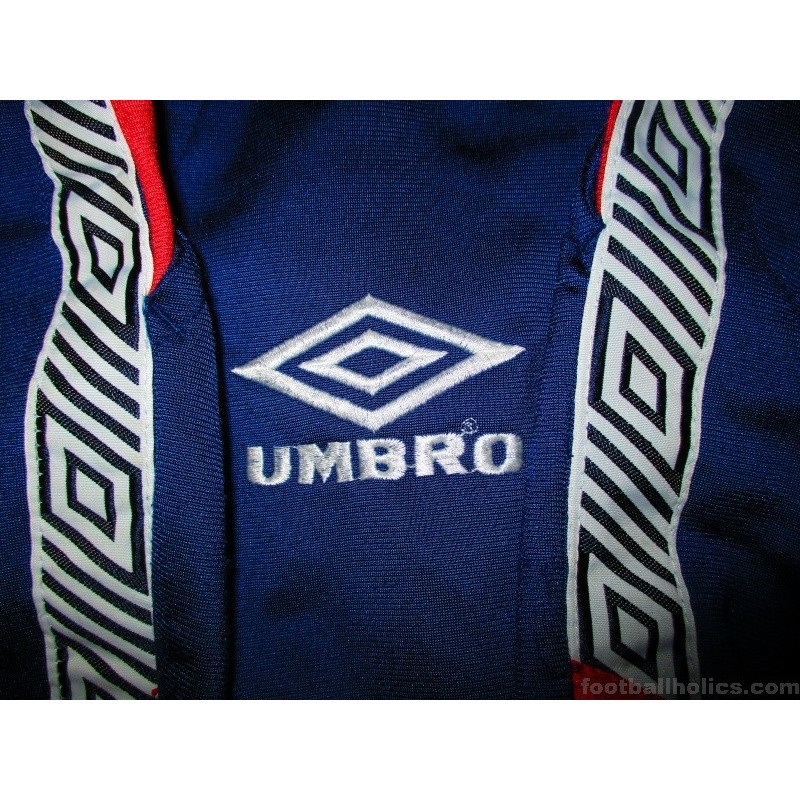 Vintage 90s Navy Umbro Tottenham Hotspur 1992/94 Tracksuit Top - Medium  Polyester– Domno Vintage