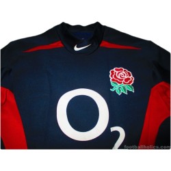 2003-05 England Rugby Nike Pro Away Shirt