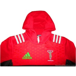 2017-18 Harlequins Rugby Adidas Performance Hooded Top