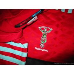 2017-18 Harlequins Rugby Adidas Performance Hooded Top