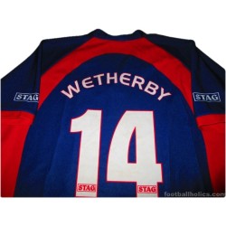 2001-04 Wetherby Bulldogs Rugby League Stag Home Shirt Match Worn #14
